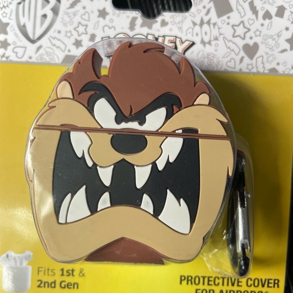 Warner Bros. Taz Brown AirPods Cover,case for AirPods 1&2 genaeration, - Picture 2 of 15